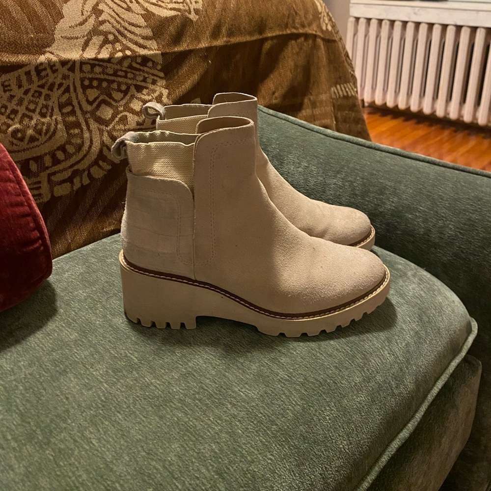 Stylish Cream Dolce Vita Ankle Boots for Women